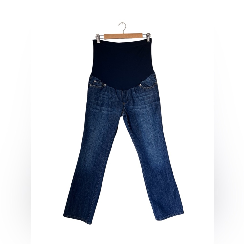 Liz Lange Maternity Jeans Womens Size 8 Blue Straight Casual Comfortable